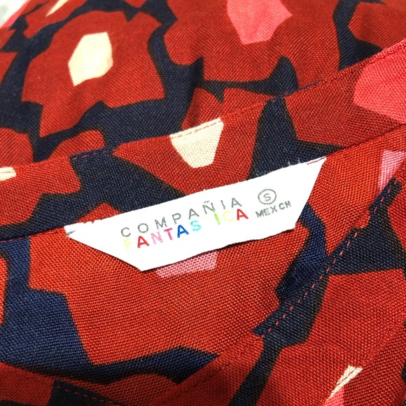 Compania Fantastica Blouse Size Small - Picture 6 of 7